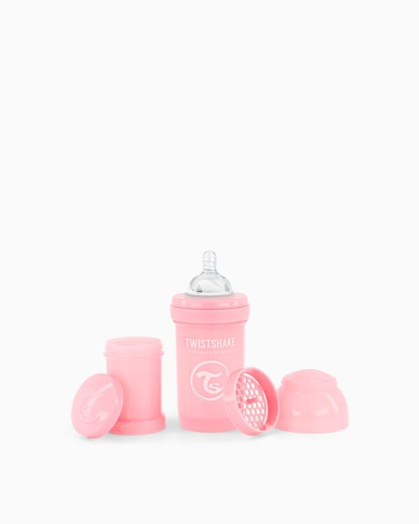 TWISTSHAKE Biberon anti-colique 180 ml 0 mois+/ Rose