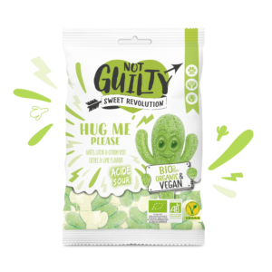 Not Guilty bonbons bio et vegan - HUG ME PLEASE litchi et citron vert