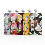 Set de 5 gourdes réutilisables 220 ml - Fruits - Twistshake