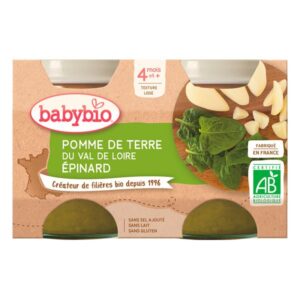 Petits pots pomme de terre epinards 2 x 130g - dès 4 mois