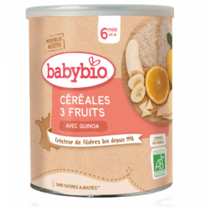 Babybio Céréales 3 fruits quinoa 220g - dès 6 mois