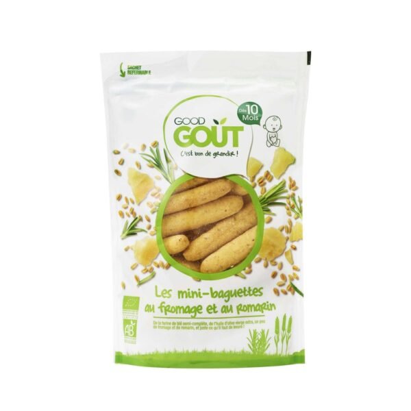 Mini-Baguettes au Fromage et Romarin Dès 10 Mois Bio 70 g