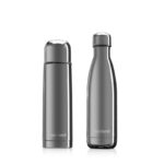 Miniland Lot De 2 Thermos My Baby &amp; Me Silver 500 ML