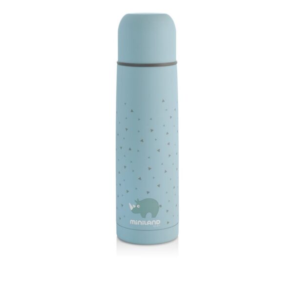 miniland Thermos Silky rhino inox bleu 500 ml