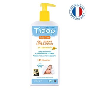 TIDOO gels lavants ultra doux bio 2 en 1 au calendula 475ml