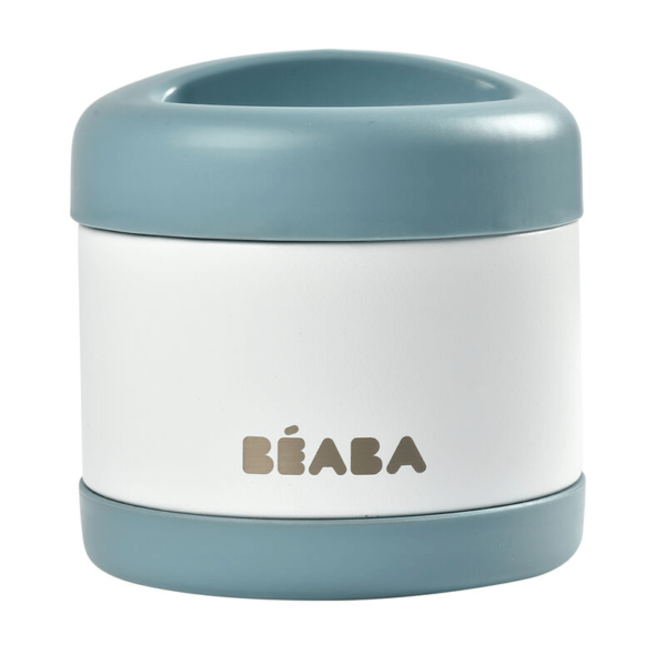 Beaba THERMOS PORTION 500ML blanc et bleu