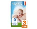 TIDOO 56 couches t3 4-9kg hypoallergéniques nature