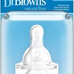 Dr. Brown's Options – Tétine à Bouche Étroite, Transparent, +3 mois