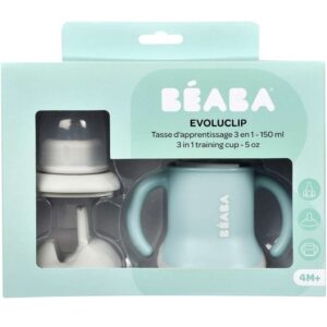 BÉABA Tasse d'Apprentissage Bébé 3 en 1 Evoluclip