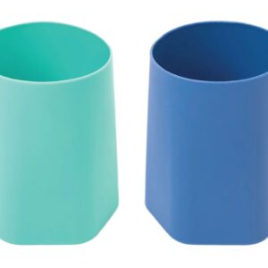 Tiny Twinkle lot de 2 tasses d'apprentissage en silicone Mint Indigo