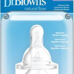 Dr. Brown's Options – Tétine à Bouche Étroite, Transparent, +9 mois