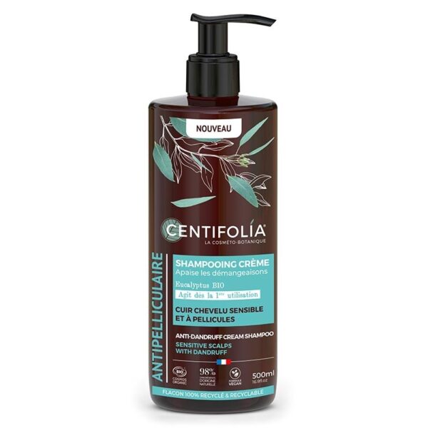 Centifolia Shampooing crème antipelliculaire à l'Eucalyptus BIO 500ml