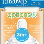 Dr. Brown's Options+ Lot de 2 tétines à col large niveau 2 (3 m+)