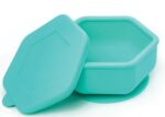 Tiny Twinkle Bol en silicone avec ventouse et couvercle Mint 6+