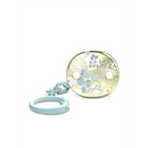 Attache sucette/S PREMIUM SOOTHER CLIP GOLD BLEU