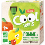 COOL FRUITS POMME DE NOUVELLE AQUITAINE - 4 gourdes de 90g