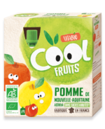 COOL FRUITS POMME DE NOUVELLE AQUITAINE - 4 gourdes de 90g