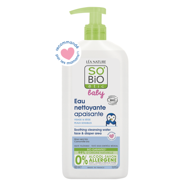 SO BIO EAU NETTOYANTE APAISANTE 500ML - GRAND FORMAT