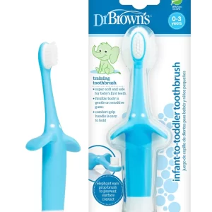 DR BROWNS – BROSSE A DENTS ENFANTS 0-3 ANS ELEPHANT BLEU