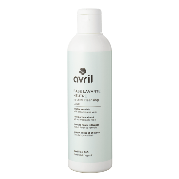 AVRIL BASE LAVANTE NEUTRE 240ML - CERTIFIÉE BIO