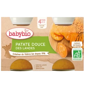 Babybio Petit pot légumes patate douce bio 2x130g