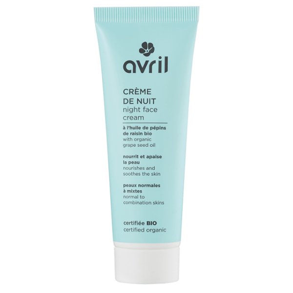 AVRIL CRÈME DE NUIT PEAUX NORMALES & MIXTES 50ML - CERTIFIÉ BIO