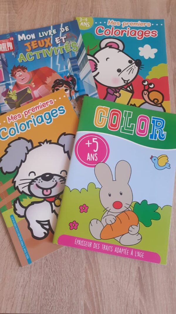 Pack 4 livres coloriage 3-4 Ans