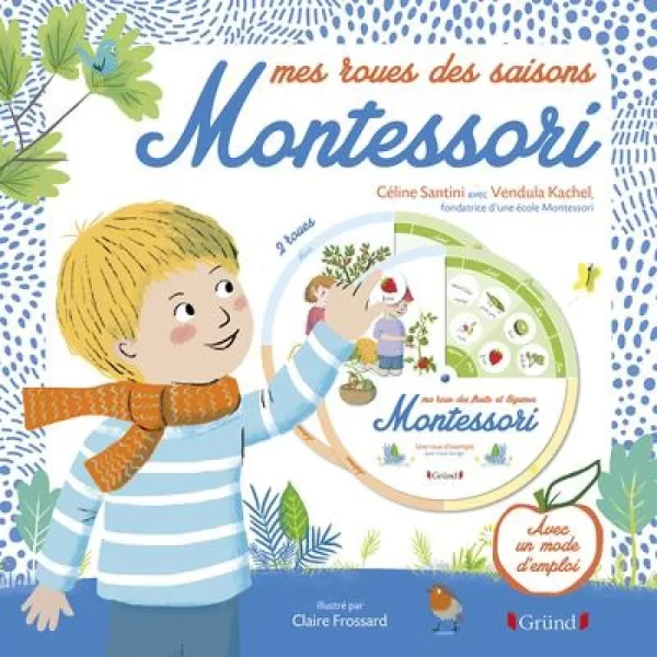 MES ROUES DES SAISONS MONTESSORI – POCHETTE JEUX AVEC 2 ROUES À ASSEMBLER ET 1 LIVRET