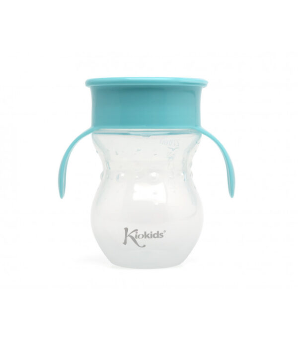 KIOKIDS TASSE STEP 3 AVEC POIGNÉES 270ML BLEUE