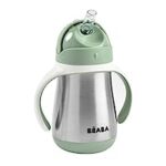 Béaba Gourde à paille en inox VERT (250 ml)