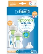 Dr Brown's Pack 2 biberons Cole large 150ml et 270ml + 2 tétines