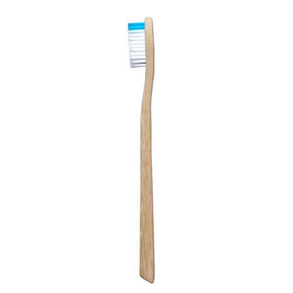 Brosse à dents en bambou, adulte souple, bleu foncé - Boo