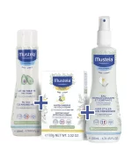 MUSTELA PACK BABY ESSENTIEL LAIT DE TOILETTE 200ML &amp; EAU RAFRAICHISSANTE 200ML &amp; SAVON